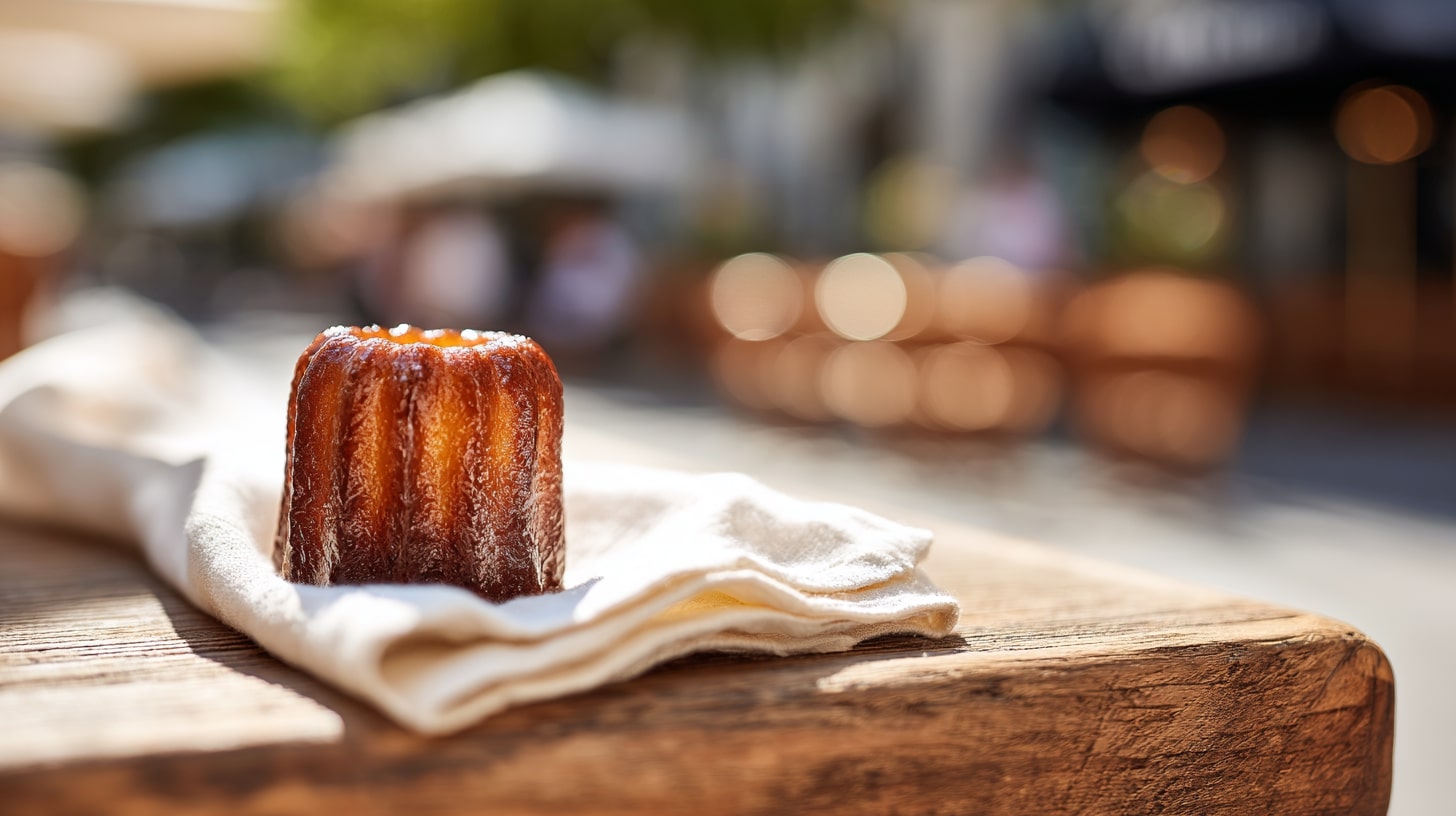 Cannelé bordelais, gâteau moelleux caramélisé parfumé à la vanille et au rhum